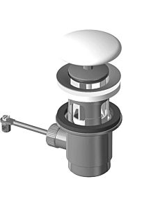 LAUFEN match0 Kartell valve H8981850000001 avec couvercle et levier de traction en céramique, pour vasque à déchets / débordement