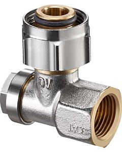 Oventrop Combi 3 locking elbow screw connection 1016567 G 3/4 ÜMxRp 2000 / 2 2000 , nickel-plated brass