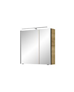 Armoire à miroir Pelipal Série 7045 SEEA02473L167AU LED plus éclairage supérieur, deux portes, chromé , 70 cm