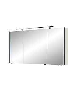 Armoire à miroir Pelipal Série 7045 SEEA02413G126AU LED plus éclairage supérieur, trois portes, chromé , 130 cm