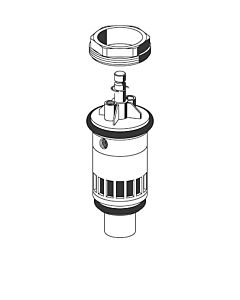 Schell Schellomat basic Kartusche 294930099 komplett, für Urinal Spülarmatur, verchromt