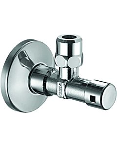 Schell regulating angle valve 051000699 G 3/8 AG, KIWA, secured actuation, chrome-plated