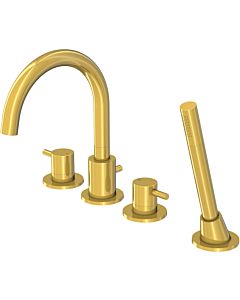 Steinberg Serie 100 bath 4-hole fitting 1002400BG projection 192mm, swiveling spout, brushed gold