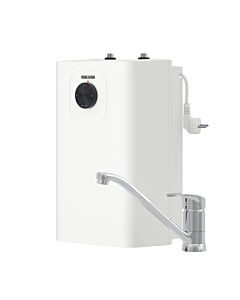 STIEBEL ELTRON pressureless Kleinspeicher SNU 5 Plus with single-lever fitting MAE-K for sink, anti-drip and thermostop function, with plug, under-sink boiler 5 liters low pressure, 2 kW, 204976