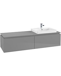 Villeroy & Boch Legato Waschtischunterschrank B69000FP 160x38x50cm, Glossy Grey