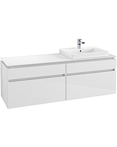 Villeroy & Boch Legato Waschtischunterschrank B69100DH 160x55x50cm, Glossy White