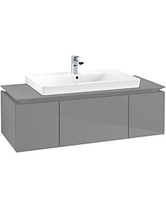 Villeroy & Boch Legato Waschtischunterschrank B69600FP 120x38x50cm, Glossy Grey