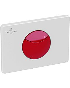 Villeroy und Boch WC plaque de commande 922374P4 20,5 x 14,5 x 2,2 cm, plastique, pour enfants, rouge cerise