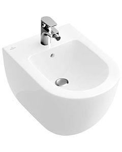 Villeroy & Boch Wand Bidet Subway 2.0 54060001 compact, weiss, 1 Hahnloch, mit Überlauf