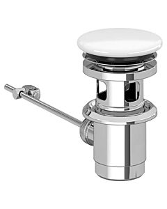 Villeroy und Boch valve 68100001 verrouillable, chromée, Céramique blanc