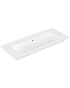 Villeroy & Boch Venticello Waschtisch 4104CKR1 120x50cm, weiss Ceramicplus, 2 Hahnlöcher