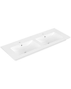 Villeroy & Boch Venticello Waschtisch 4111DLR1    130x50cm, weiß CeramicPlus, 2 Hahnlöcher, Überlauf