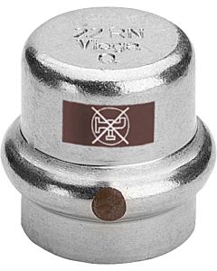 Viega Temponox cap 811952 15 mm, stainless steel, SC-Contur