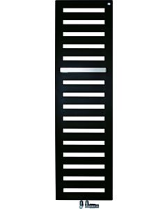 Zehnder Metropolitan Bar radiateur sèche-serviettes design ZM101550B300000 MEP-150-050, 1540 x 500 mm, noir de jais, RAL 9005