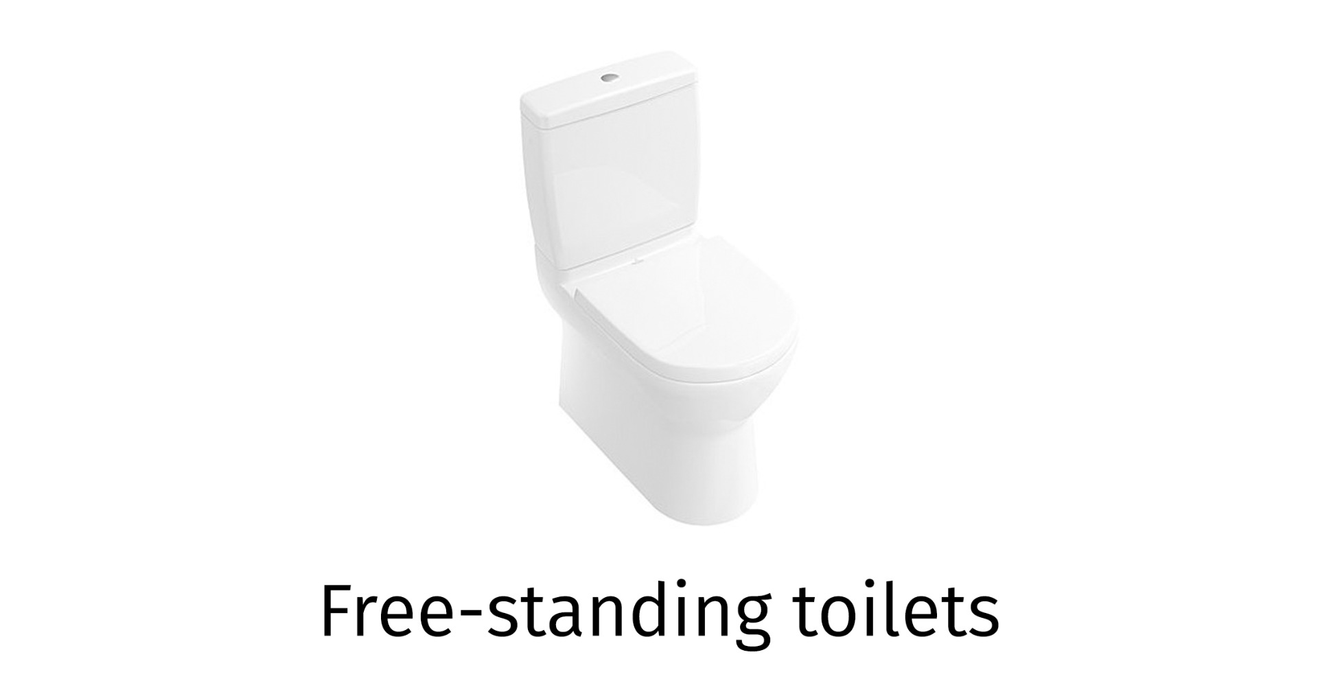Free-standing toilet